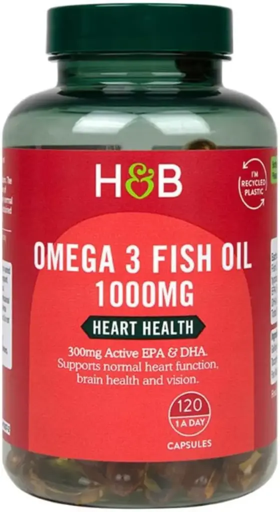 H&B Omega 3 Fish Oil 1000mg - 120 Capsules