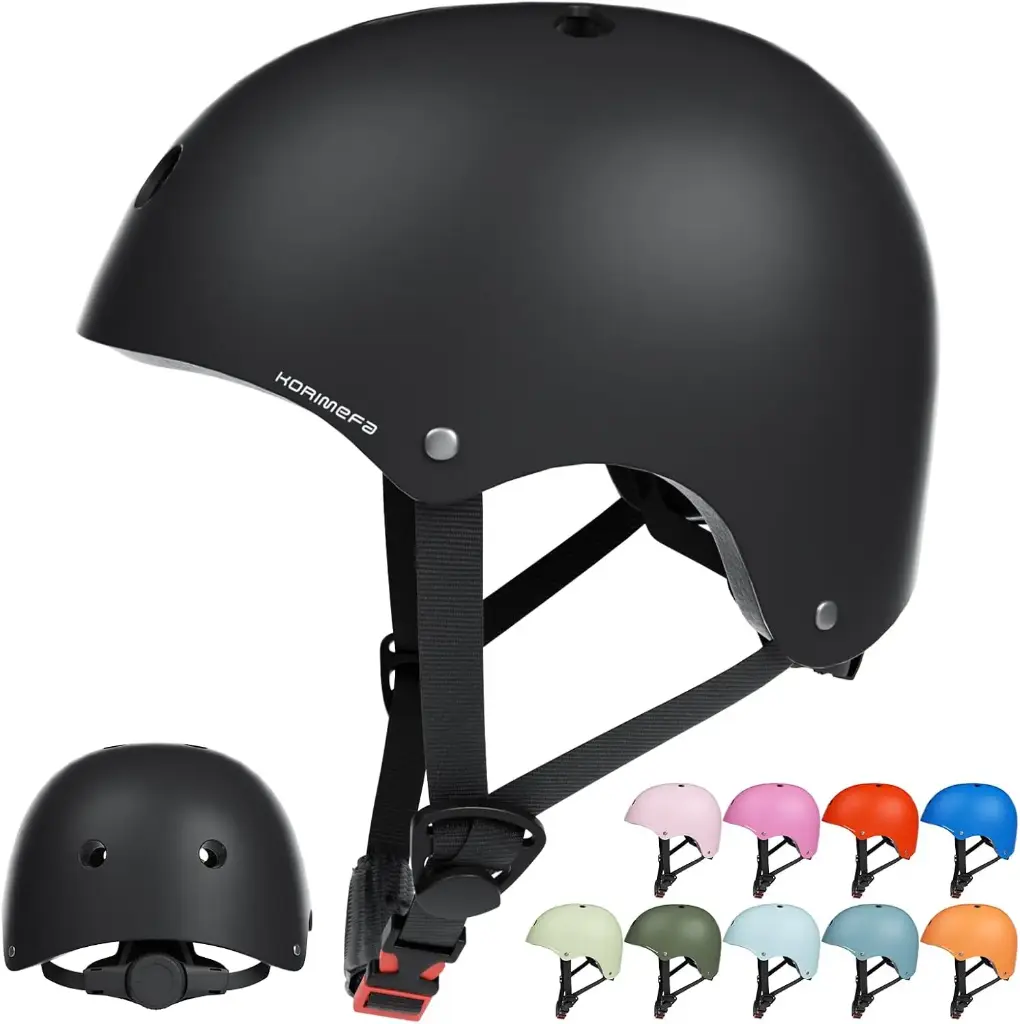 KORIMEFA Kids Bike Helmet Toddler Helmet for 2-13 Years Old Boys Girls Adjustable Skateboard Helmet Multi-Sports Lightweight Helmet Safety Protection Gear for BMX Cycling Skateboard Scoote