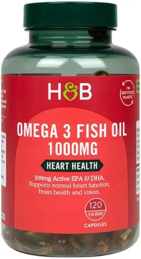 H&B Omega 3 Fish Oil 1000mg - 120 Capsules
