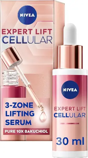 NIVEA Cellular Expert Bakuchiol Lifting Serum (30ml), Face Serum with Pure 10x Bakuchiol, Visibly Reduces Wrinkles, Lifts Contours and Tightens Skin